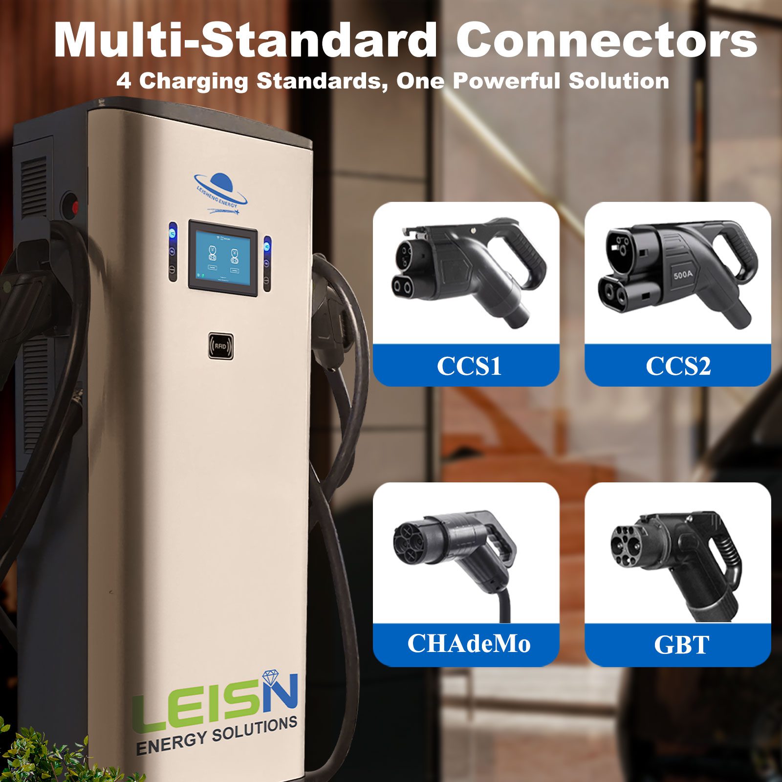 EV charger with multiple charging interface