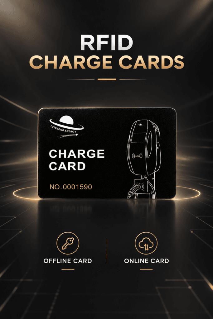 RFID charging card for EV charger