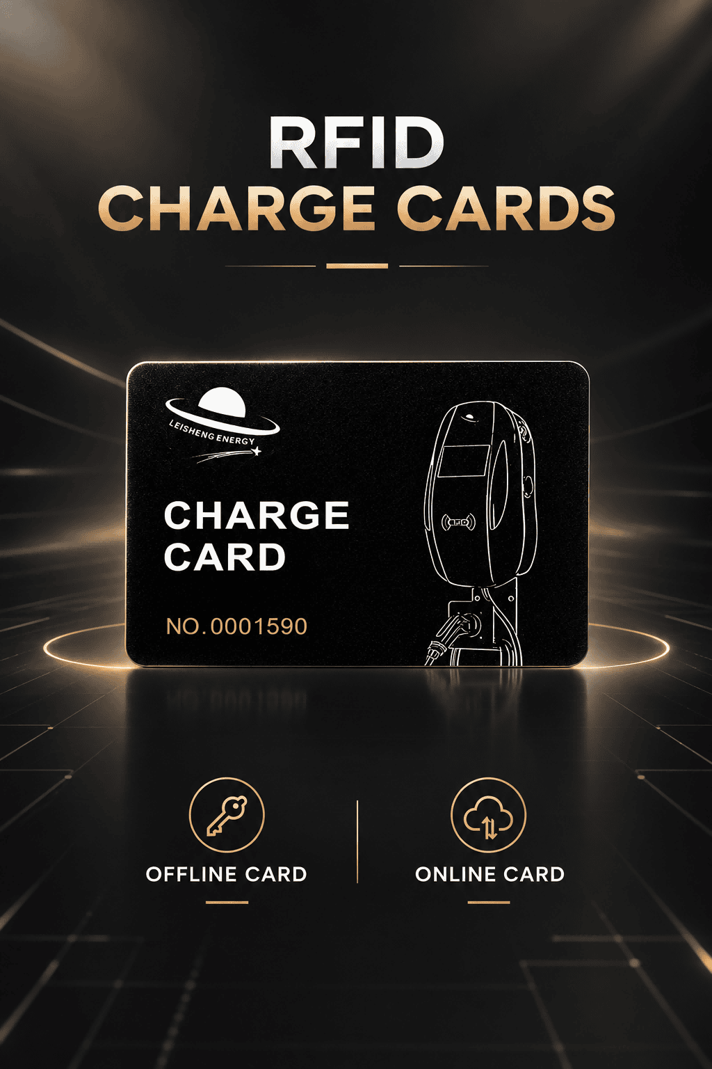 RFID charging card for EV charger