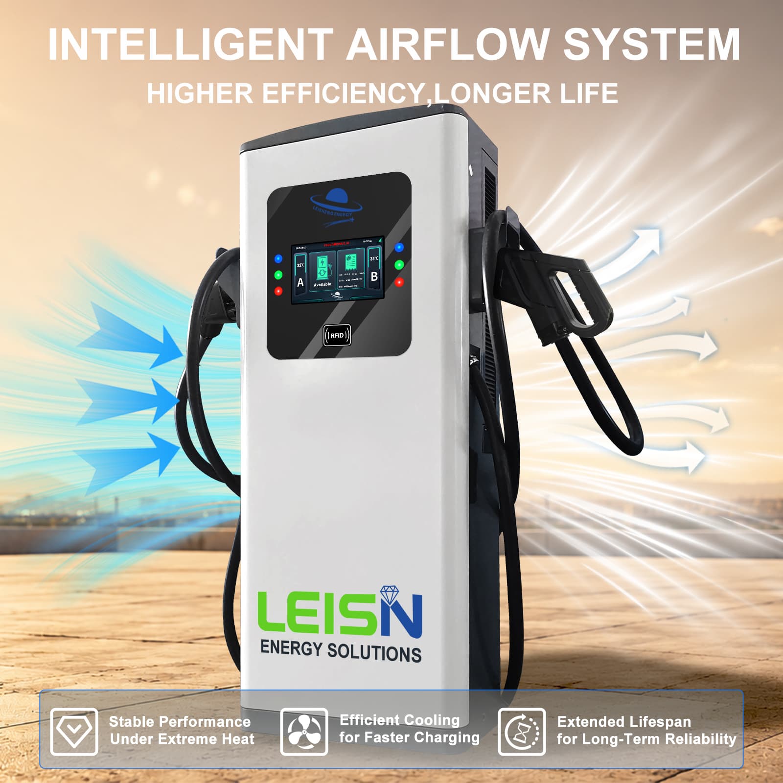 new energy car charger with efficient cooling